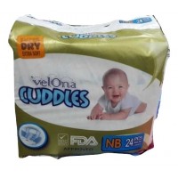 VELONA CUDDLES SUPER DRY NEW BORN 24 PCS